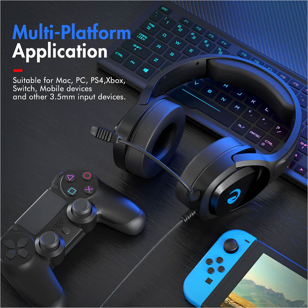 Gambar produk Fosi Audio Gaming Headphone Headset with Mic - GH5000