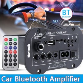 Alphun Amplifier Board Audio Bluetooth USB FM Radio TF Player Subwoofer DIY 25 W - GD-01 - Black