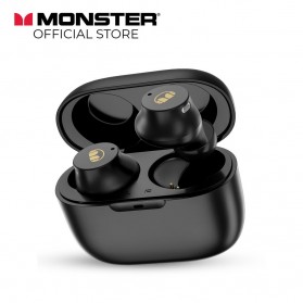 MONSTER N-Lite 200 AirLinks Earphone TWS Bluetooth 5.0 with Charging Base - Black
