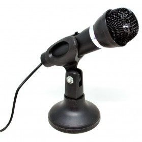 Cewaal Mikrofon High Quality 3.5mm dengan Stand - YW-30 - Black