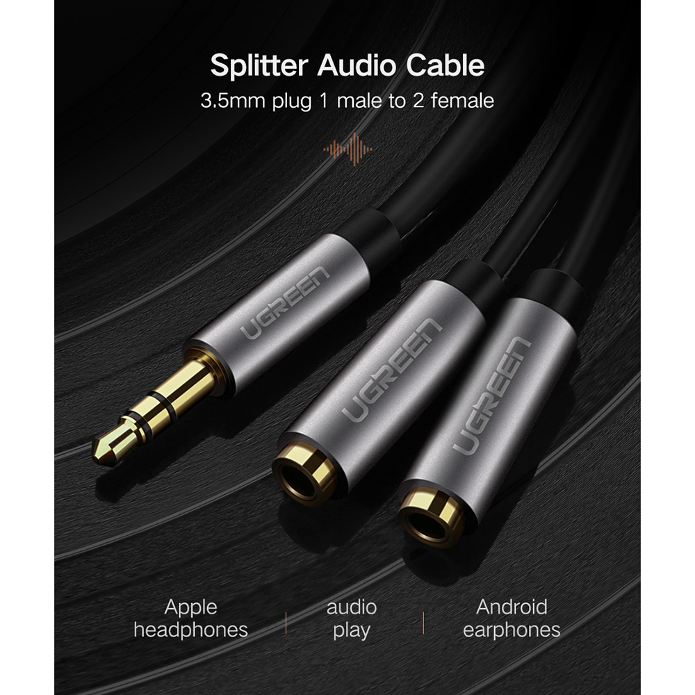 UGREEN Kabel Audio Splitter Jack AUX 3 
