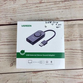 UGREEN USB Sound Card External Audio Microphone 3.5mm - 40964 - Black - 11