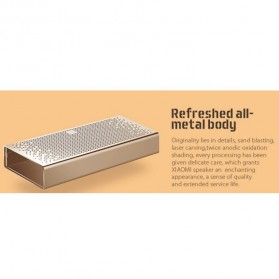 Xiaomi Metal Box Bluetooth Portable Speaker - Golden - 11