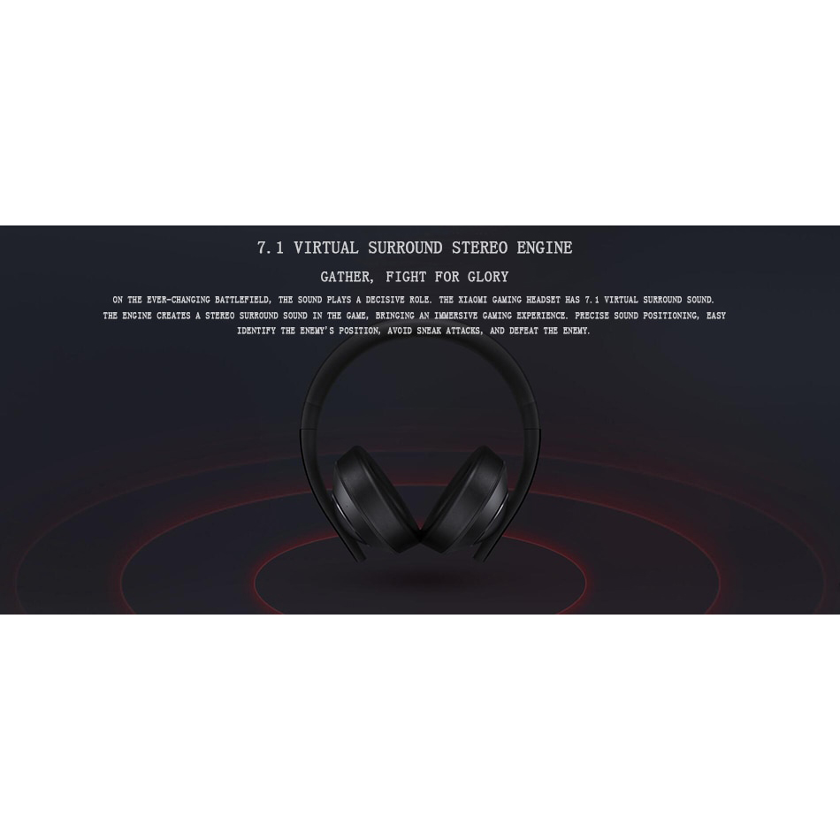 Xiaomi Mi Gaming Headphone 7.1 Virtual Surround with Mic - YXEJ01JY - Black  - JakartaNotebook.com
