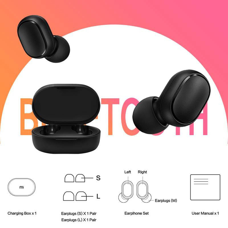Xiaomi Mi True Wireless Earbuds Basic 2 TWS Bluetooth Earphone Global  Version- TWSEJ061LS - Black - JakartaNotebook.com