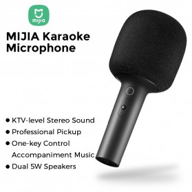 Mijia Microphone Karaoke Wireless Bluetooth Speaker Portable KTV - XMKGMKF01YM - Black