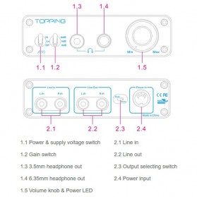 Topping A30 Desktop Headphone Amplifier - Silver - 6
