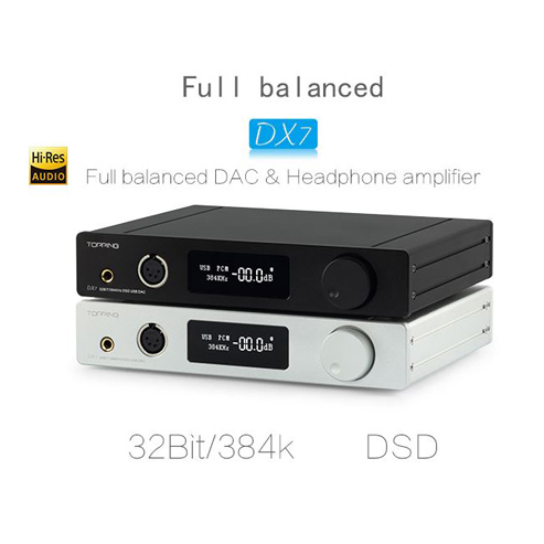 Topping DX7 Balanced DAC and Headphone Amplifier - Black 