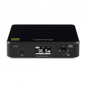 Topping HiFi DAC Audio Amplifier Decoder USB Desktop XMOS XU208 - D50 - Black - 1