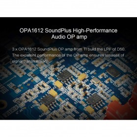 Topping HiFi DAC Audio Amplifier Decoder USB Desktop XMOS XU208 - D50 - Black - 9