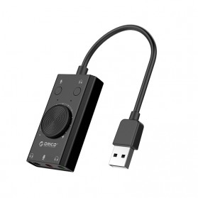 Orico Multifunction External USB Sound Card - SC2 - Black - 2