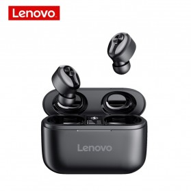 Lenovo TWS Sport Earphone True Wireless Bluetooth 5.0 with Charging Dock - HT18 - Black - 1