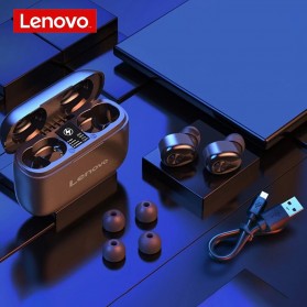 Lenovo TWS Sport Earphone True Wireless Bluetooth 5.0 with Charging Dock - HT18 - Black - 2