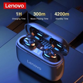 Lenovo TWS Sport Earphone True Wireless Bluetooth 5.0 with Charging Dock - HT18 - Black - 5