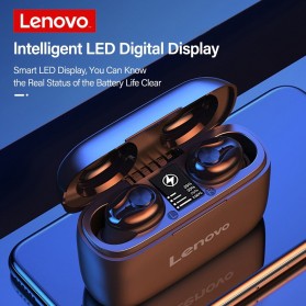 Lenovo TWS Sport Earphone True Wireless Bluetooth 5.0 with Charging Dock - HT18 - Black - 6