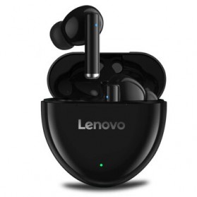 Lenovo TWS Earphone True Wireless Bluetooth 5.0 with Charging Dock - HT06 - Black