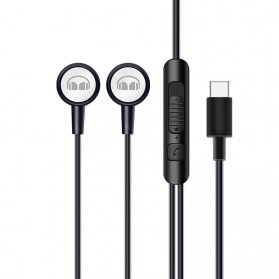 MONSTER AIRMARS Wire Earphone USB Type C with Mic - GM01 - Black - 1