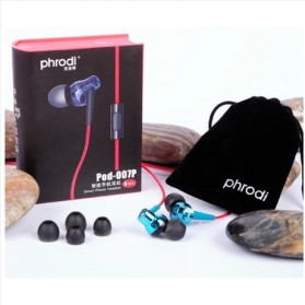 Phrodi 007P Earphone dengan Mic- POD-007P - Champagne Gold - 4