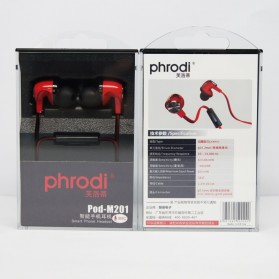 Phrodi M201 Earphone dengan Mic - POD-M201 - Red - 7