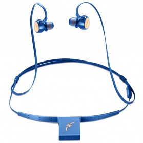 Phrodi Dual Dynamic Driver Bluetooth Earphone with Microphone - SP-7 - Blue - 1
