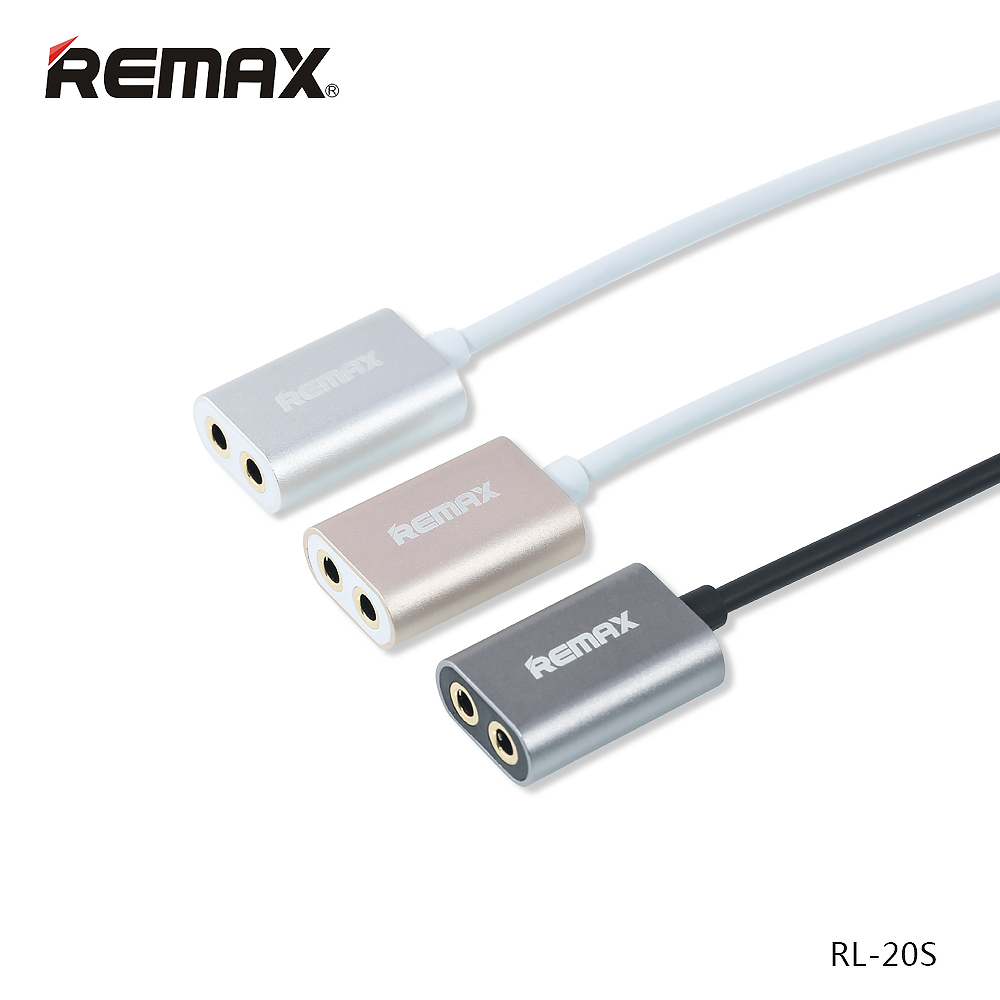 Remax Audio Splitter 3.5mm to 2 x 3.5mm Headphone - RL-S20 