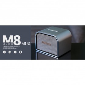 Remax M8 Mini Aluminium Portable Bluetooth Speaker - RB-M8 Mini - Black - 4