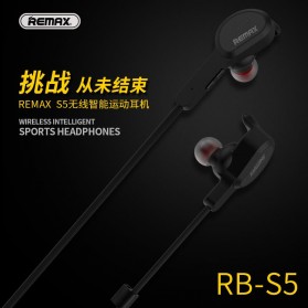 Remax Bluetooth 4.1 Wireless Sport Headset Earphone - RB-S5 - Black - 2