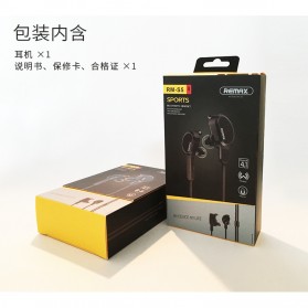Remax Bluetooth 4.1 Wireless Sport Headset Earphone - RB-S5 - Black - 9