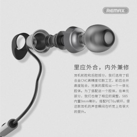 Remax Metal Music Series Earphone with Microphone - RM-585 - Black - 4