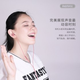 Remax Metal Music Series Earphone with Microphone - RM-585 - Black - 5