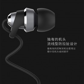 Remax Metal Music Series Earphone with Microphone - RM-585 - Black - 6