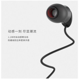 Remax Metal Music Series Earphone with Microphone - RM-585 - Black - 7