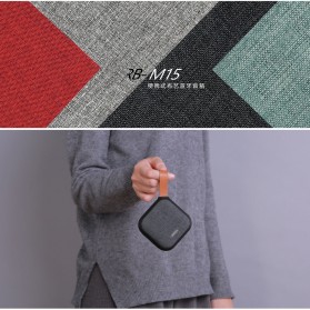 Remax Fabric Bluetooth Speaker - RB-M15 - Black - 4