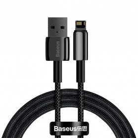 Baseus Kabel Data Tungsten Fast Charging USB to iP 2.4A 1 Meter - CALWJ-01 - Black