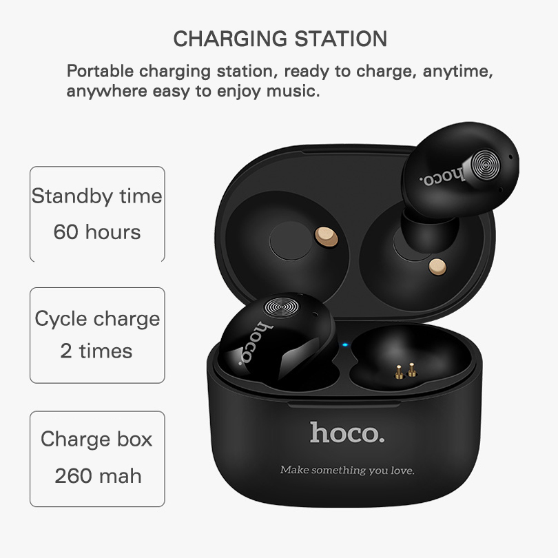 HOCO Muyue True Wireless Bluetooth Earphone with Charging
