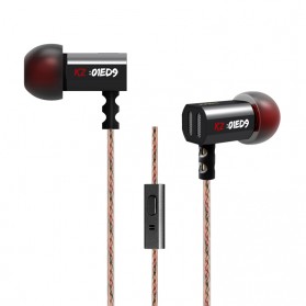 Knowledge Zenith Earphone 3.5mm dengan Mic - KZ-ED9 - Black - 1