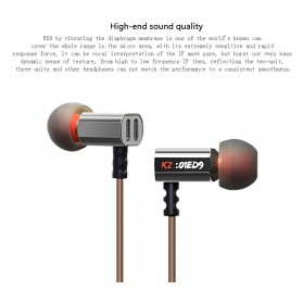 Knowledge Zenith Earphone 3.5mm dengan Mic - KZ-ED9 - Black - 4