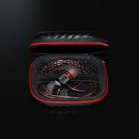TaffSTUDIO Zenith Case Earphone EVA - B001 - Black/Red - 6
