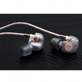 Knowledge Zenith Copper Driver In-Ear Sports Earphones 3.5mm with Mic - KZ-ATE - Silver Black - 6