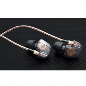 Knowledge Zenith Copper Driver In-Ear Sports Earphones 3.5mm with Mic - KZ-ATE - Silver Black - 7
