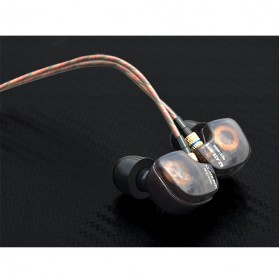 Knowledge Zenith Copper Driver In-Ear Sports Earphones 3.5mm with Mic - KZ-ATE - Silver Black - 8