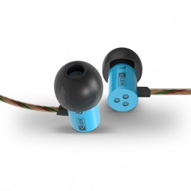 Knowledge Zenith Colorful Miniature In-Ear Earphones Dynamic Driver 8.6mm with Microphone - KZ-HDS1 - Blue - 2