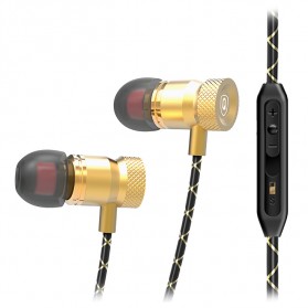 QKZ HiFi Super Bass In-Ear Earphones with Microphone - QKZ-X5 - Golden - 6
