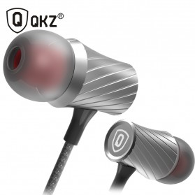 QKZ Tornado Super Bass In-Ear Earphones with Microphone - QKZ-X9 - Silver - 2