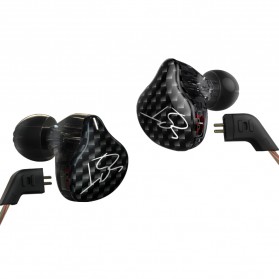 Knowledge Zenith Hybrid Driver Earphone Dengan Mic - KZ-ZST - Black - 4