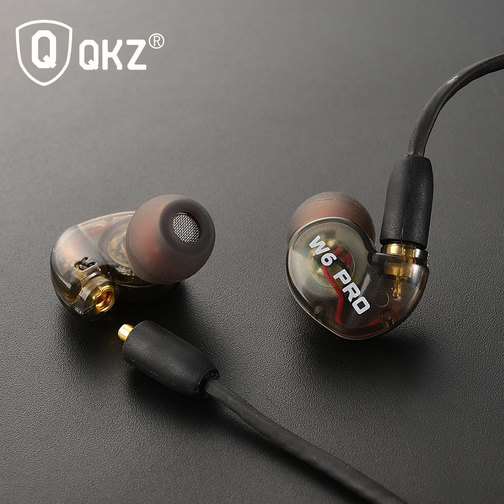 ... QKZ Sport Earphones with Mic - QKZ-W6 PRO - Black - 3 ...