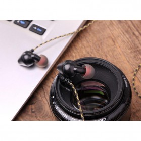 QKZ Piston Earphone with Mic - QKZ-QF2 - Black - 7