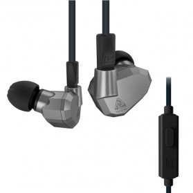 Knowledge Zenith Hybrid Earphone with Mic - KZ-ZS5 - Gray - 1