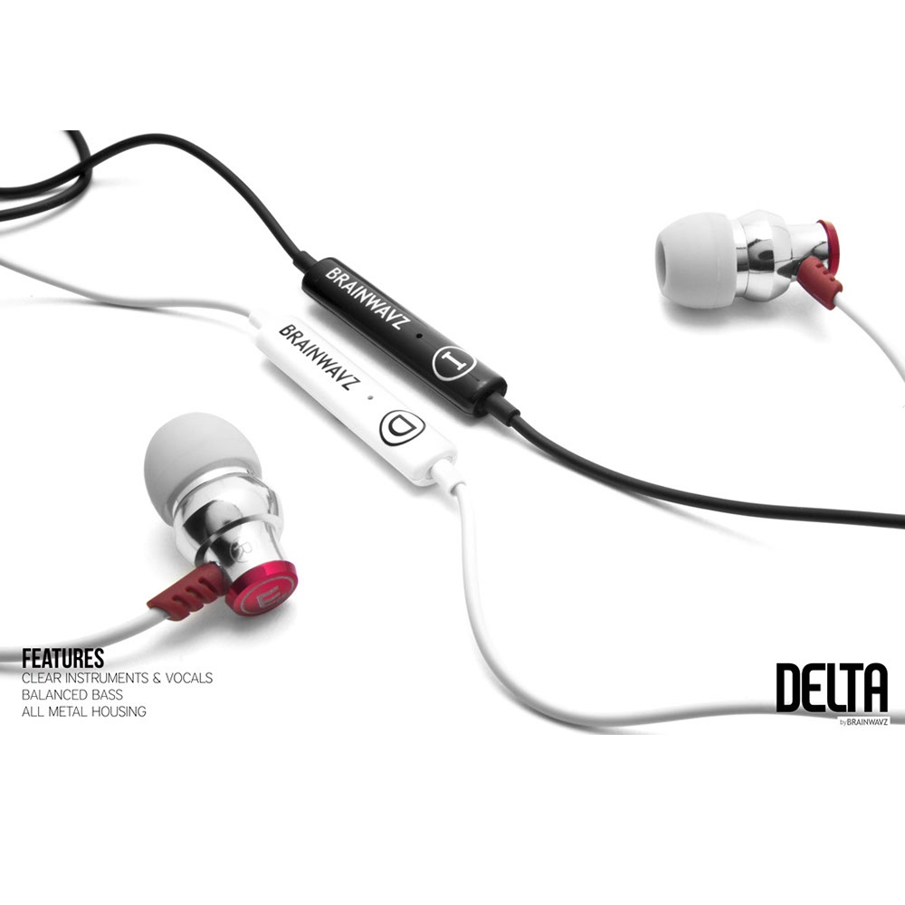 Brainwavz Delta Earphones with Microphone (iOS) - Black 