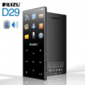 Ruizu D29 HiFi DAP MP3 Player Bluetooth 8GB - D29 - Black